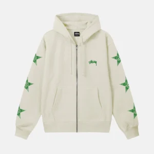 STUSSY STARS ZIP HOODIE