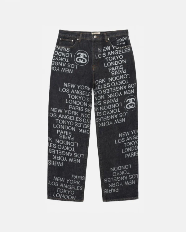 STUSSY BIG OL JEAN CITY LINK DENIM