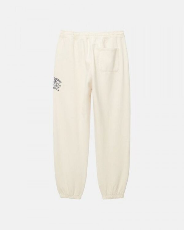 White Stussy Sport Sweatpants